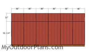 Back wall siding sheets