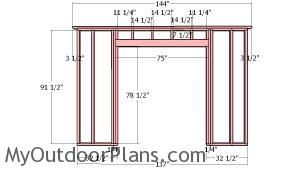 Front wall frame