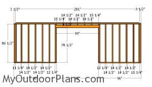 Front wall frame