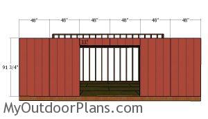 Front wall siding sheets