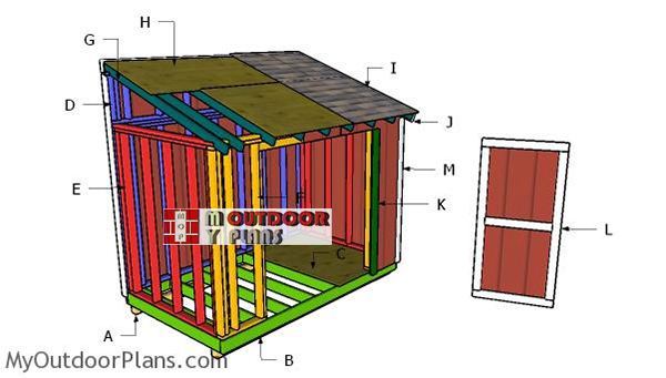 6x12 Lean to Shed Roof Plans | MyOutdoorPlans