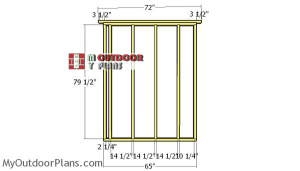 Side-wall-frame---6x14-lean-to-shed