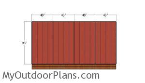 Side wall siding sheets