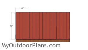 Back wall siding sheets