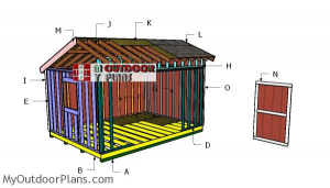 Building-a-12x16-saltbox-shed