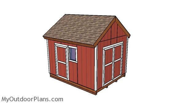 10×12 Gable Shed Plans