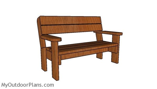 2x6 Garden Bench Plans Myoutdoorplans Free Woodworking