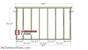 Back-wall-frame---12x14-field-shed