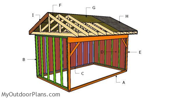 10x16 Field Shed Roof Plans | MyOutdoorPlans | Free 
