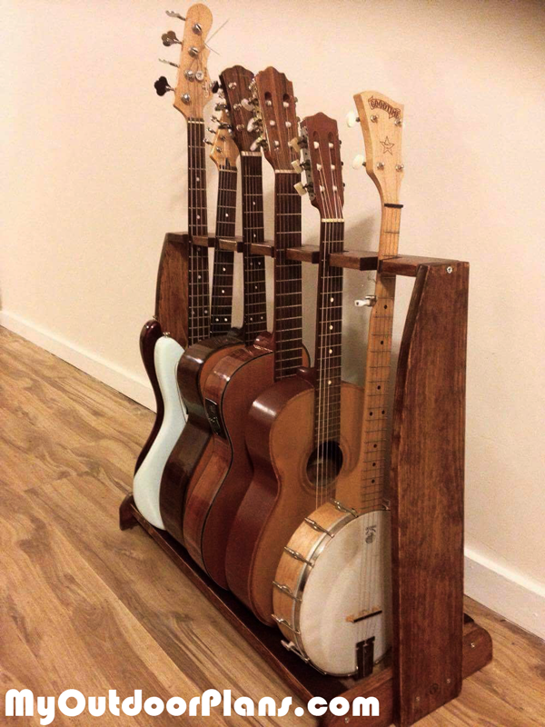 DIY 6 Guitar Stand | MyOutdoorPlans | Free Woodworking ...