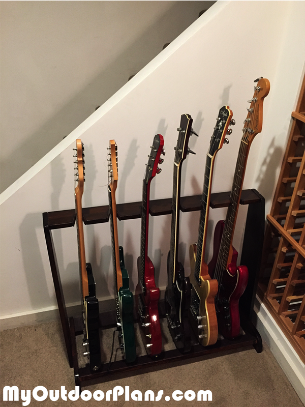 DIY 6 Guitar Stand | MyOutdoorPlans | Free Woodworking 