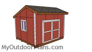 14x12 Saltbox shed plans