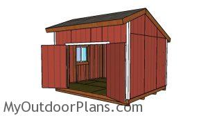 14x12 Saltbox shed plans free
