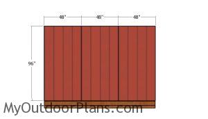 Back wall siding panels