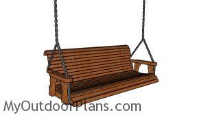 Simple 5 ft Porch swing Plans