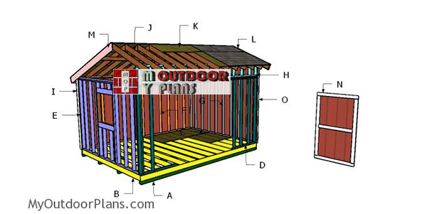 Building-a-12x14-saltbox-shed