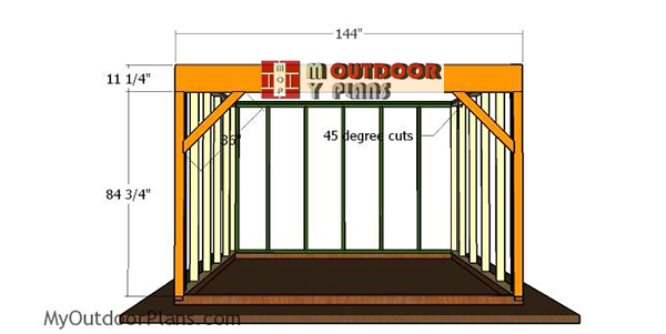Front-wall-frame---10x12-run-in-shed