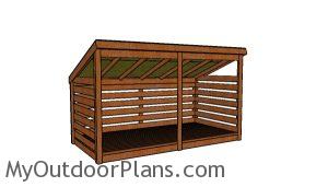 3 cord firewood shed plans