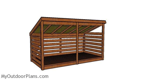 3 cord wood shed plans
 