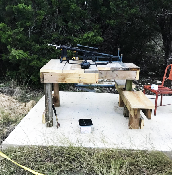 DIY Large Shooting Bench