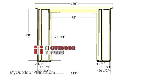 Front-wall-frame---8x10-lean-to-shed