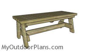 Simple garden bench plans