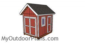 8x10 Heavy duty Shed Plans