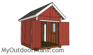 8x12 Shed with 2x6 studs Plans