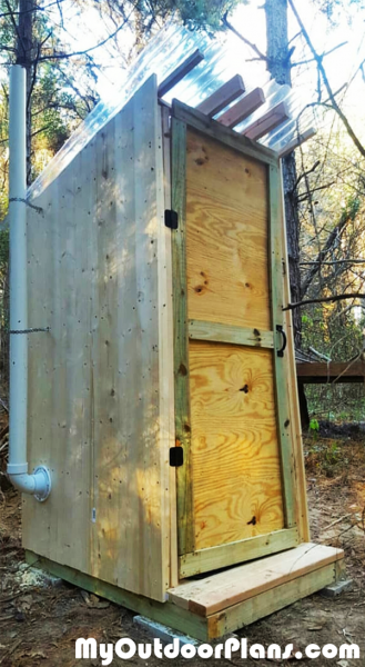 diy wooden outhouse myoutdoorplans free woodworking
