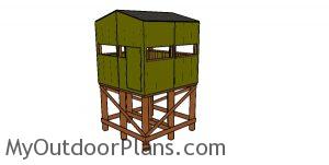Elevated 8x8 Deer Stand Plans