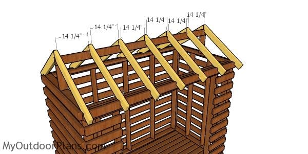 2x4 firewood shed roof plans  myoutdoorplans  free