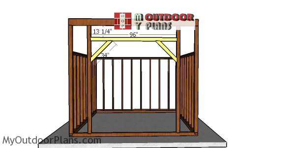 Front-wall-supports---12x12-run-in-shed