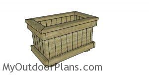 Garden planter box from 2x4 plans