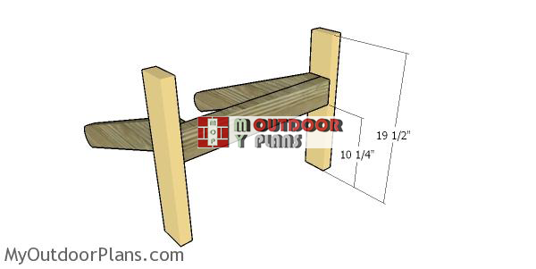 attaching-the-front-legs---adirondack-chair