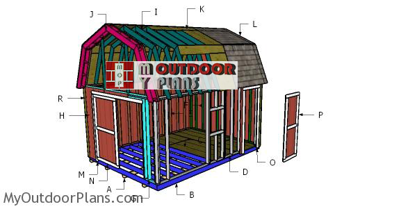 Building-a-12x12-gambrel-shed