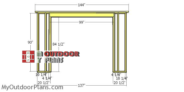 Front-wall-frame---12x12-barn-shed