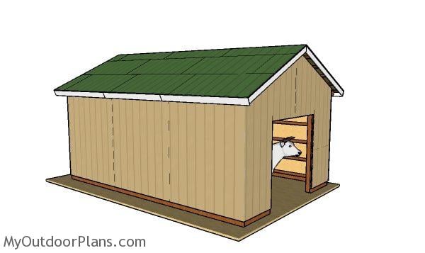 16x24 Pole Barn Plans | MyOutdoorPlans | Free Woodworking 