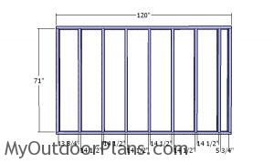 Side wall frames - 8x10 Utility Shed