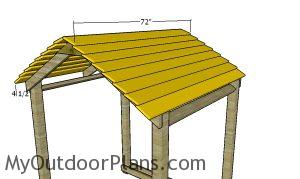 Fitting the roof slats