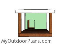 Dog house plans with porch