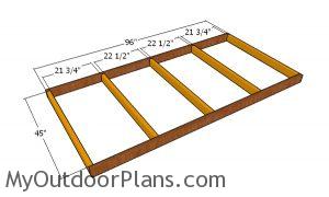 Floor frame - chicken coop plans