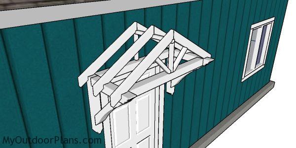 Door Canopy Plans MyOutdoorPlans Free Woodworking ...