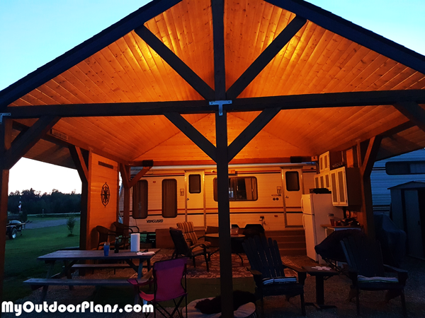 20x20 Picnic Shelter - DIY Project | MyOutdoorPlans | Free 