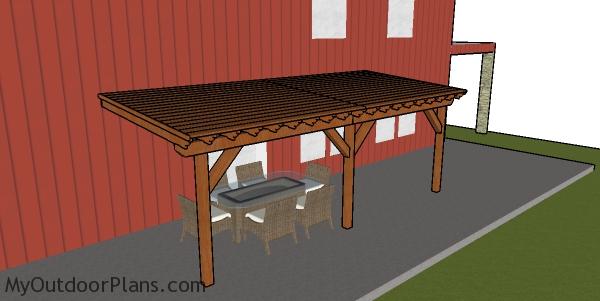 Patio Cover Plans Myoutdoorplans Free Woodworking And Projects Diy Shed Wooden Playhouse Pergola Bbq - How To Build A Patio Roof Plans