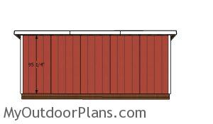 Back wall trims - 5x20 Shed