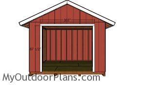 Double door jambs - Storage shed