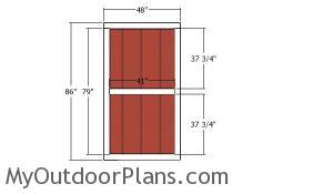 Double shed doors