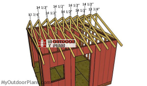 Fitting-the-trusses---12x12-shed
