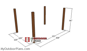 Laying-out-the-10x14-pergola