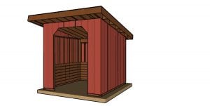 10x10 run in shed plans free